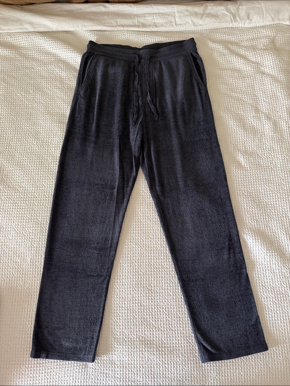 Barefoot Dreams CozyChic Ultra Lite Lounge Pants mens small Jogger Pants Black